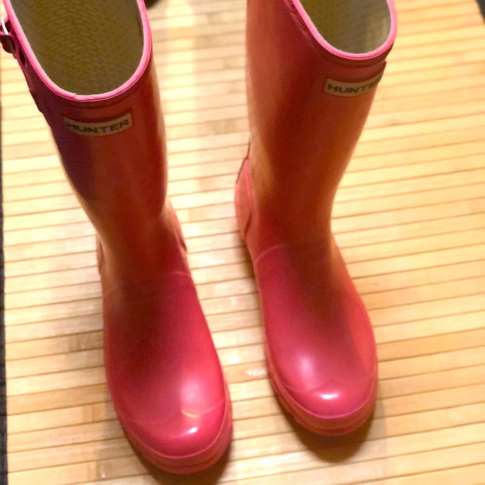 Pink Hunter boots